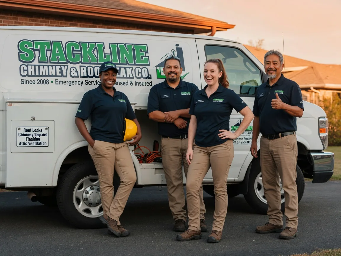 Chimney flashing repair company in Sperry, OK